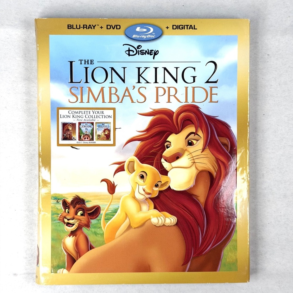 The Lion King 2: Simba's Pride BLU-RAY DVD Digital / New Sealed